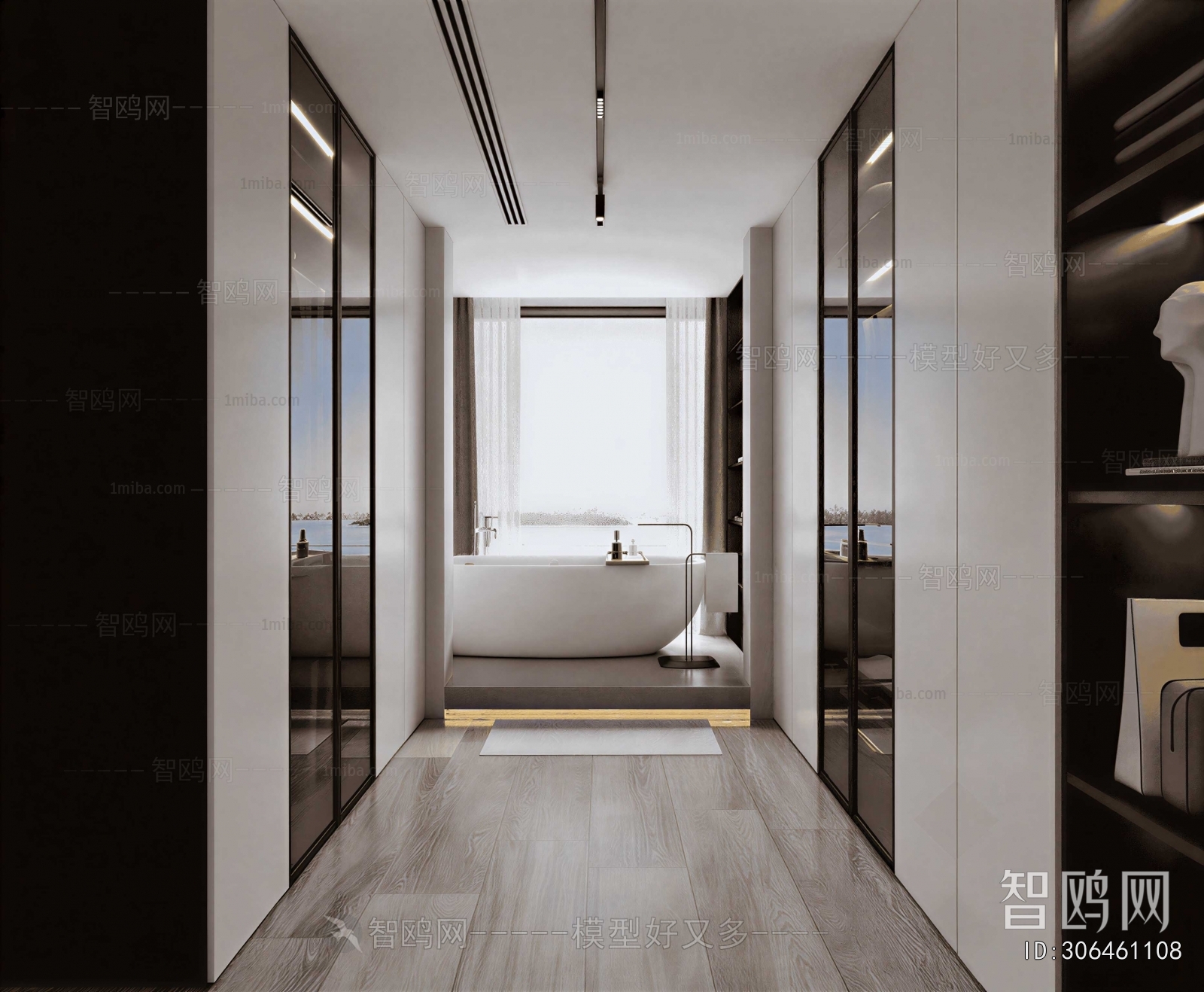 Modern Clothes Storage Area