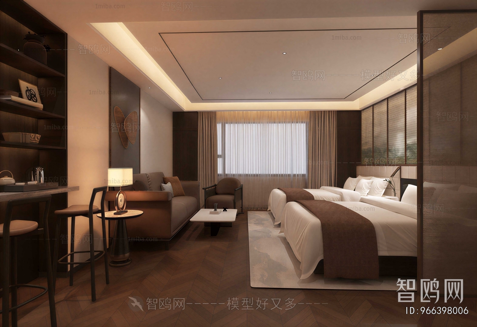 Modern Guest Room