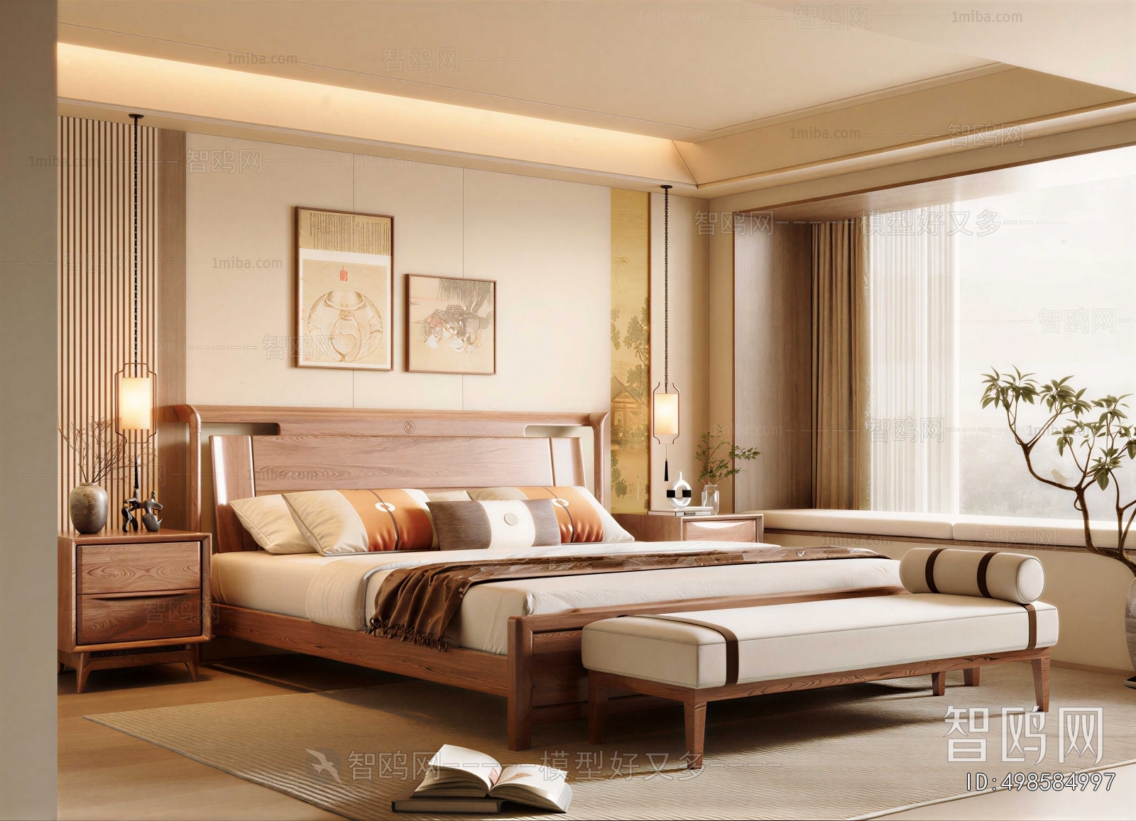 New Chinese Style Bedroom