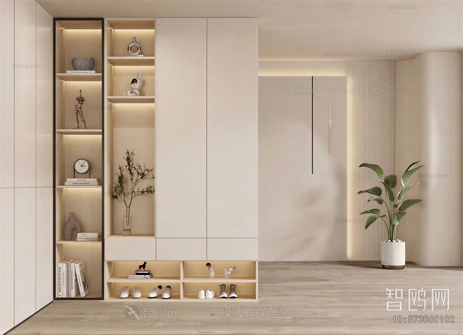 Modern Shoe Cabinet
