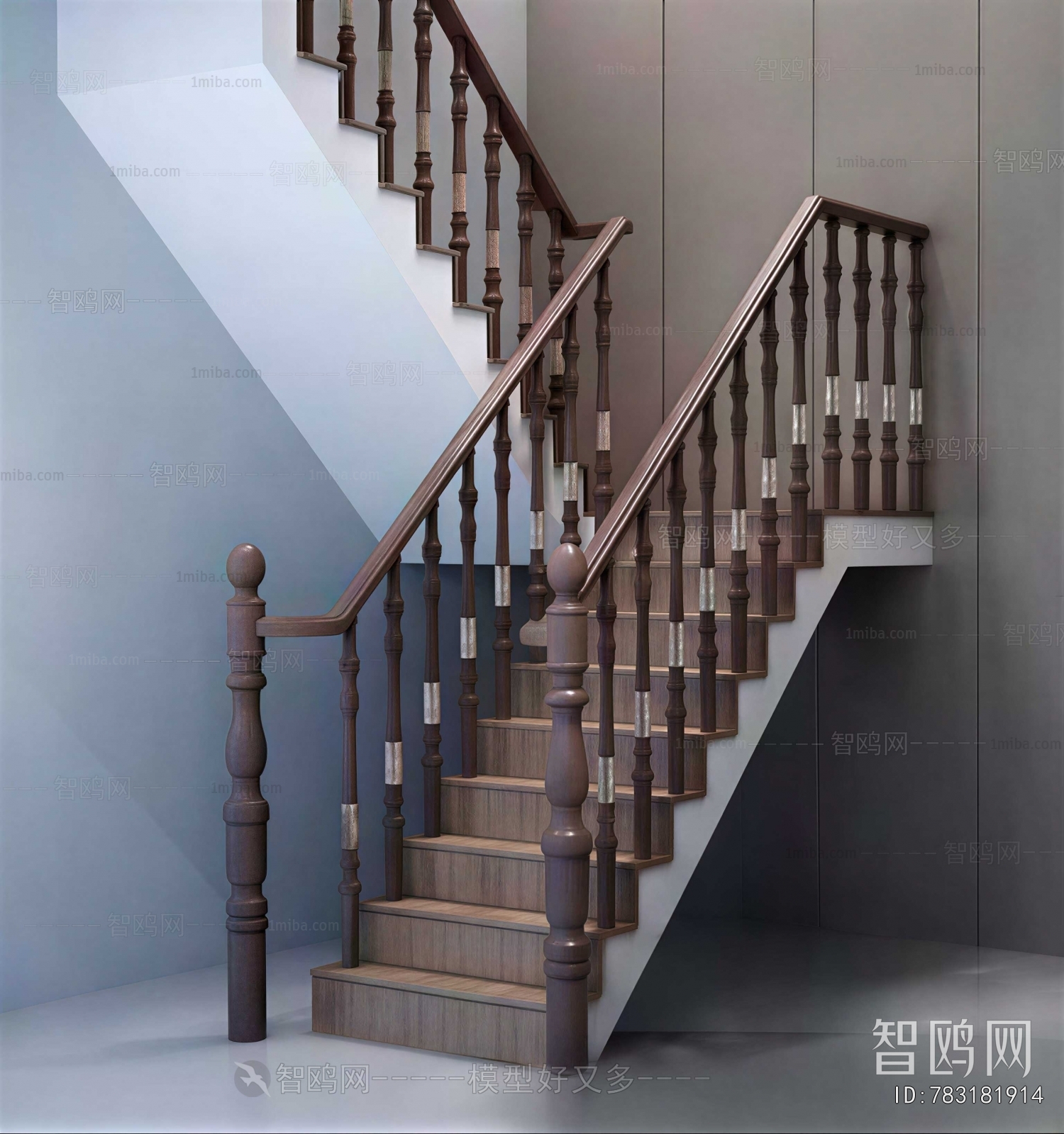 Simple European Style Staircase