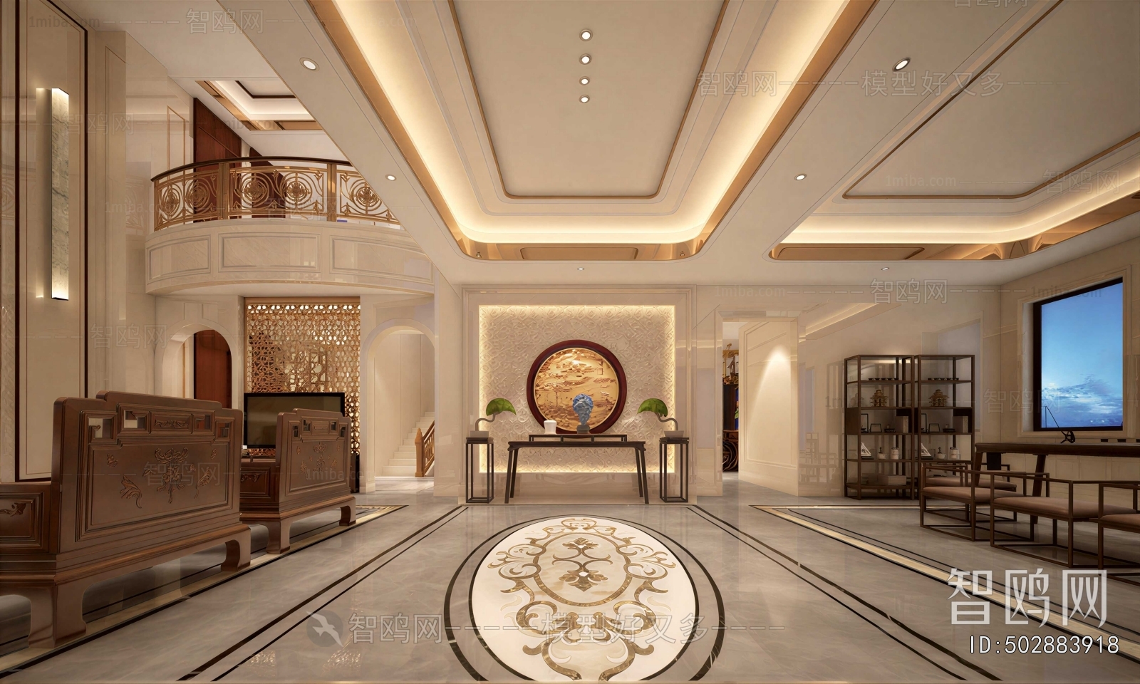 New Chinese Style Hallway