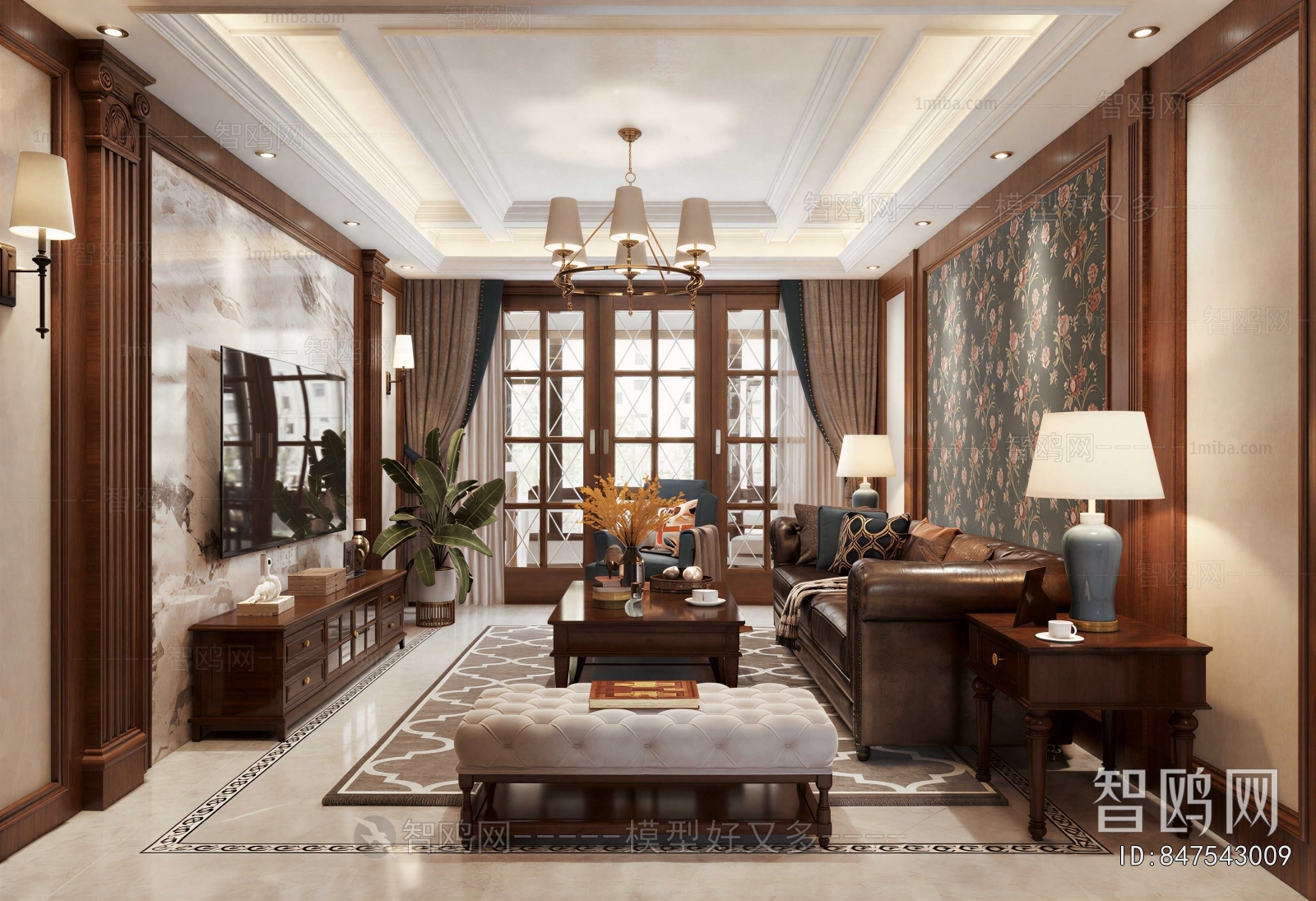 American Style A Living Room