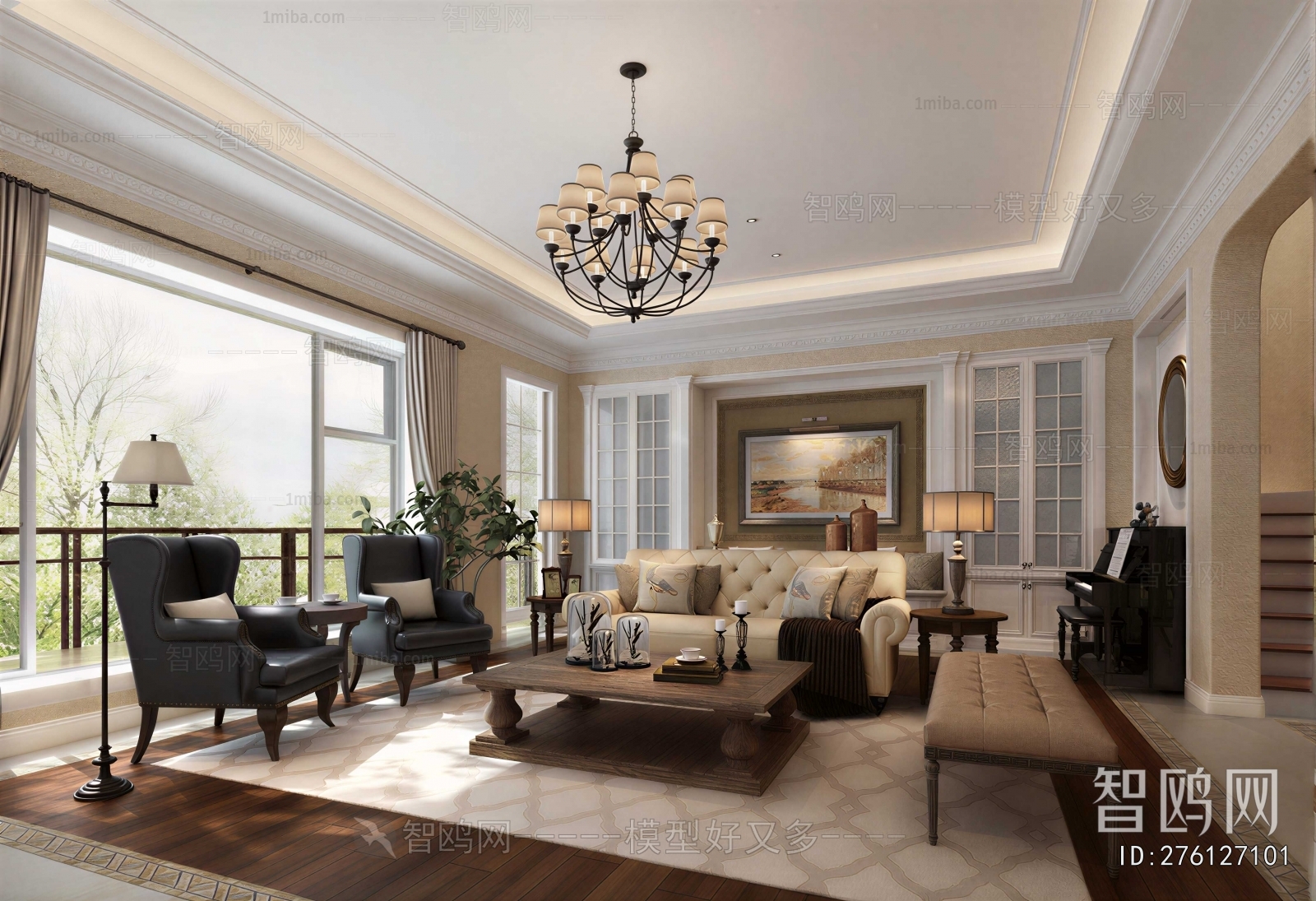 American Style A Living Room