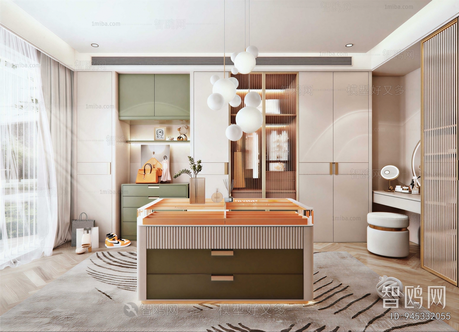 Modern Clothes Storage Area