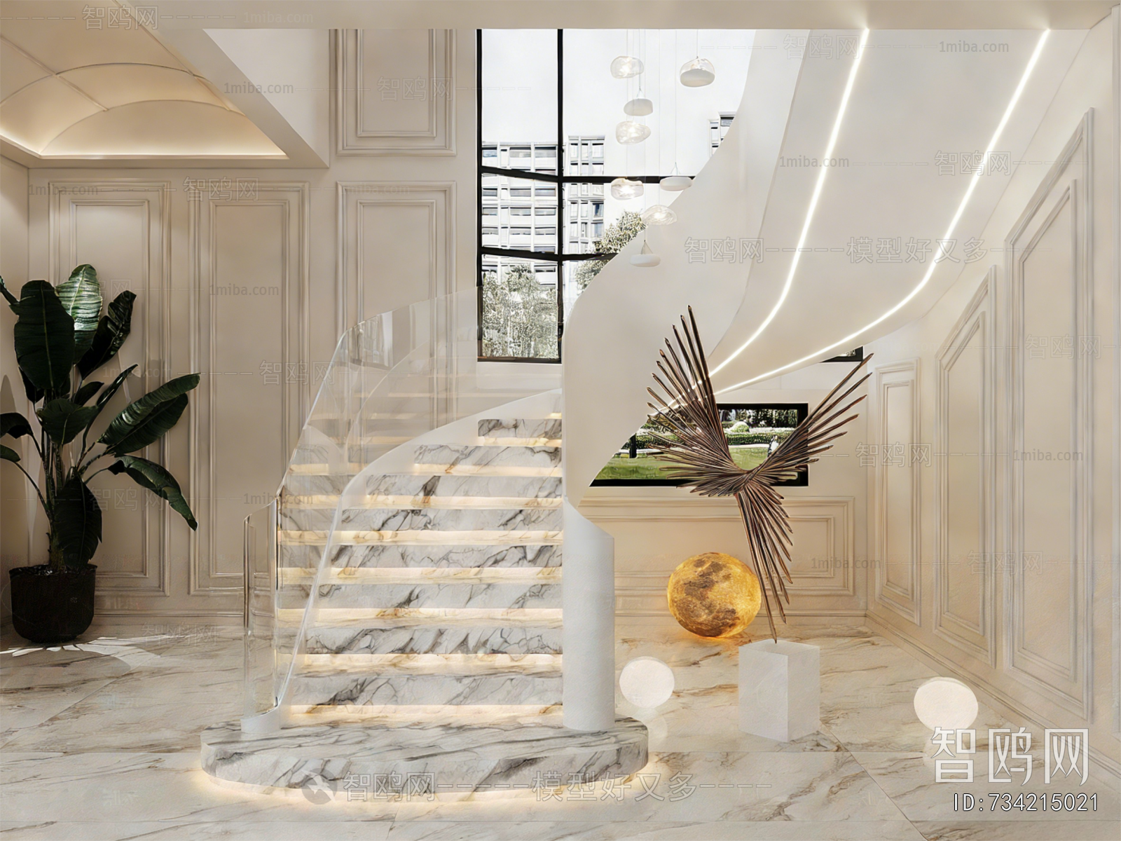 French Style Stairwell