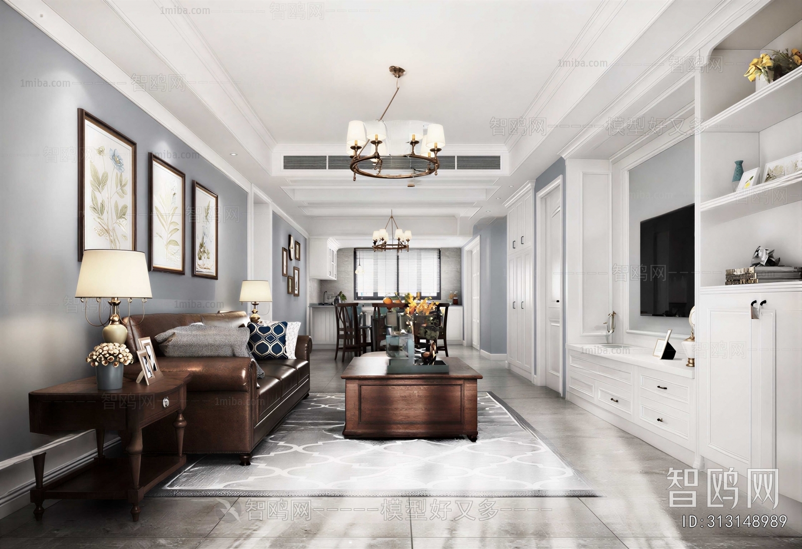 American Style A Living Room