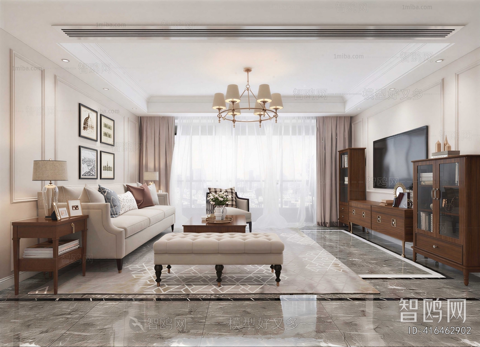 American Style A Living Room