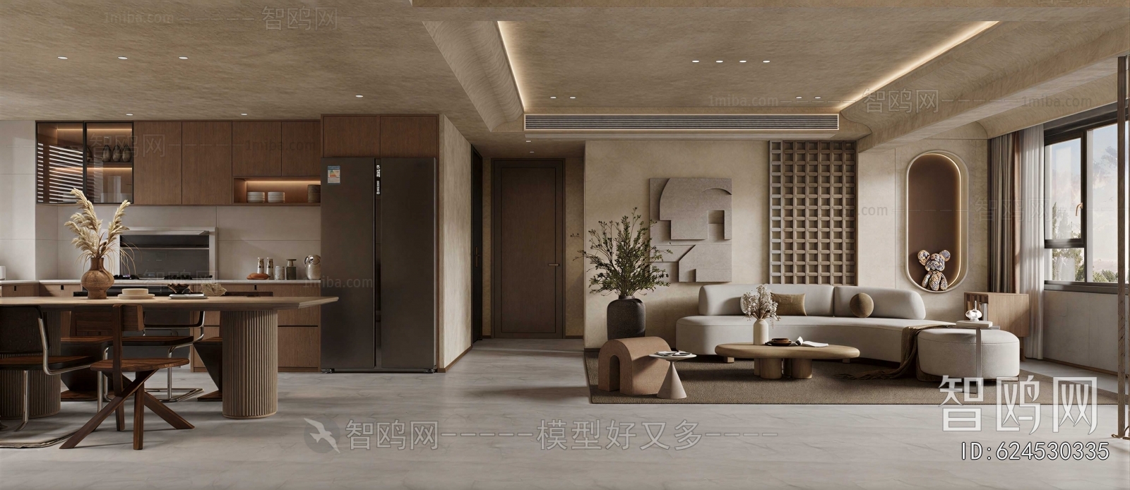 Wabi-sabi Style A Living Room