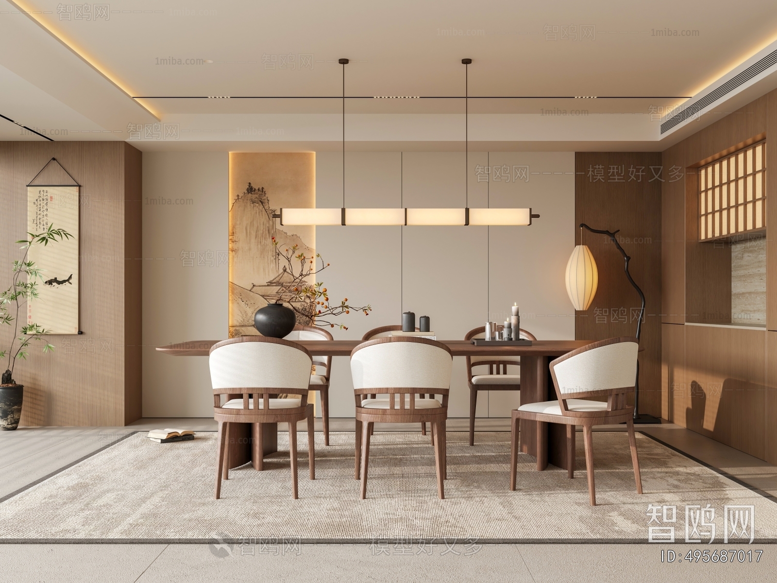 New Chinese Style Dining Room