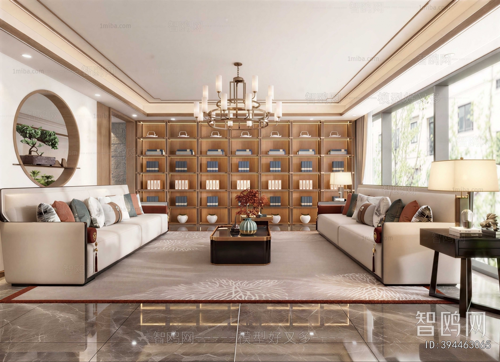 New Chinese Style A Living Room