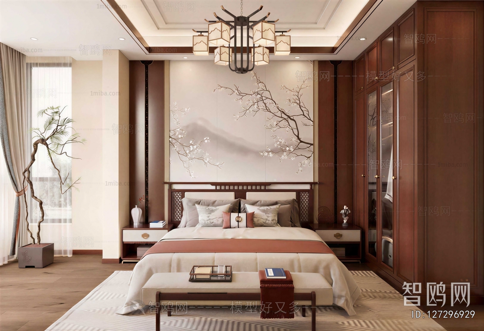 New Chinese Style Bedroom