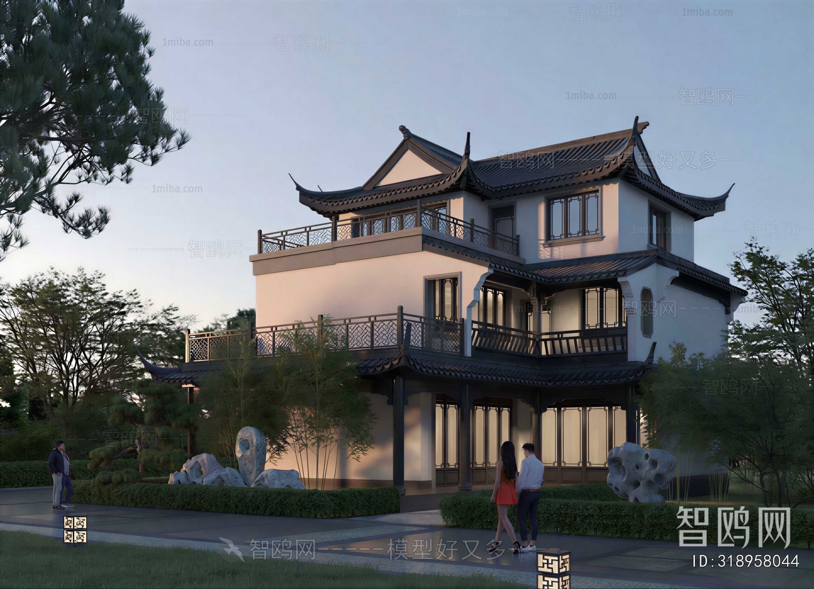 New Chinese Style Detached Villa