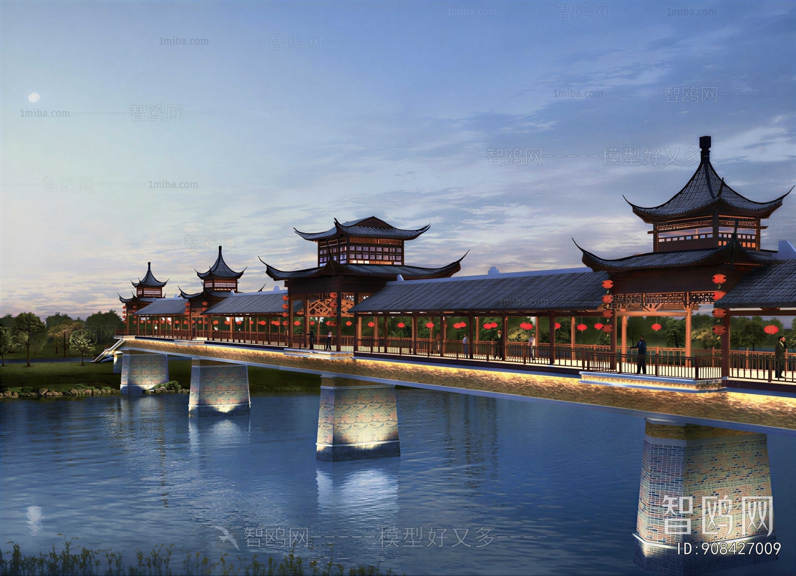 Chinese Style Ancient Architectural Buildings
