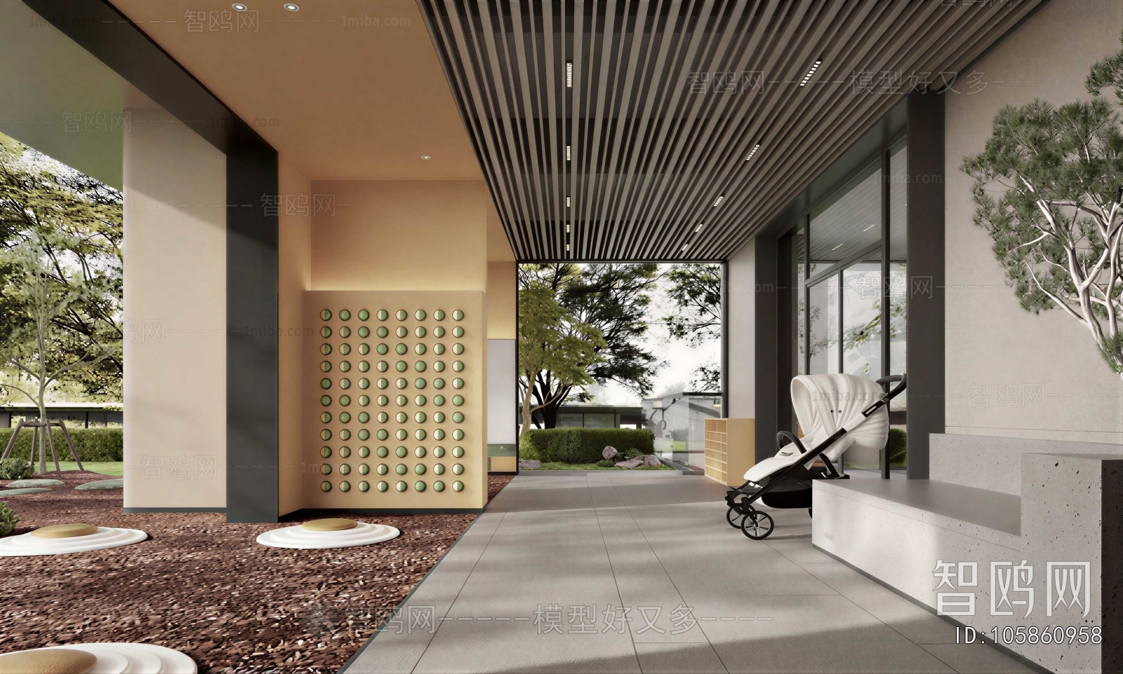 Modern Courtyard/landscape