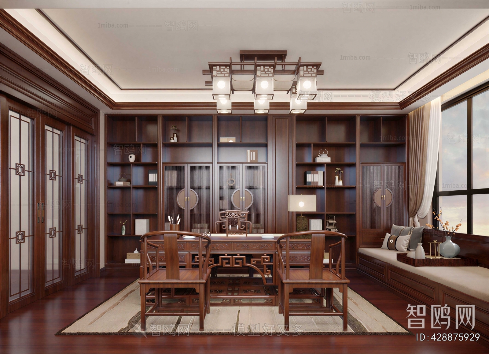 Chinese Style Study Space