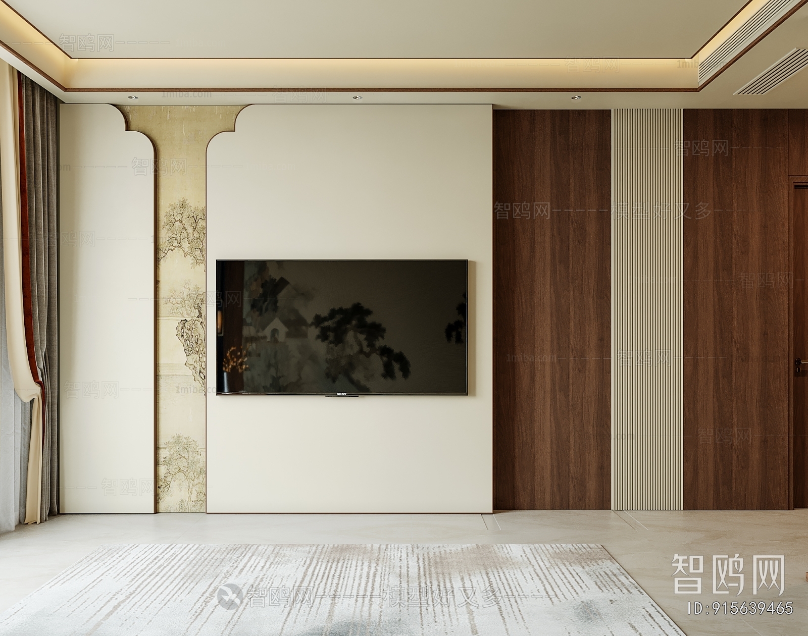 New Chinese Style Bedroom