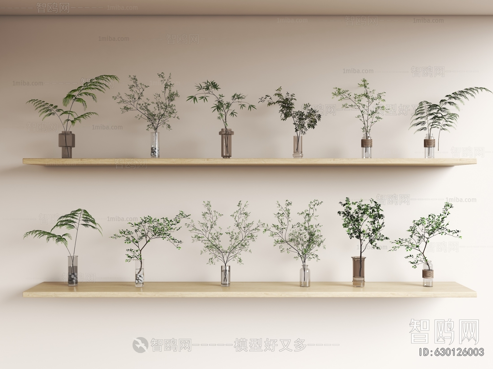 Modern Aquatic Green Plant
