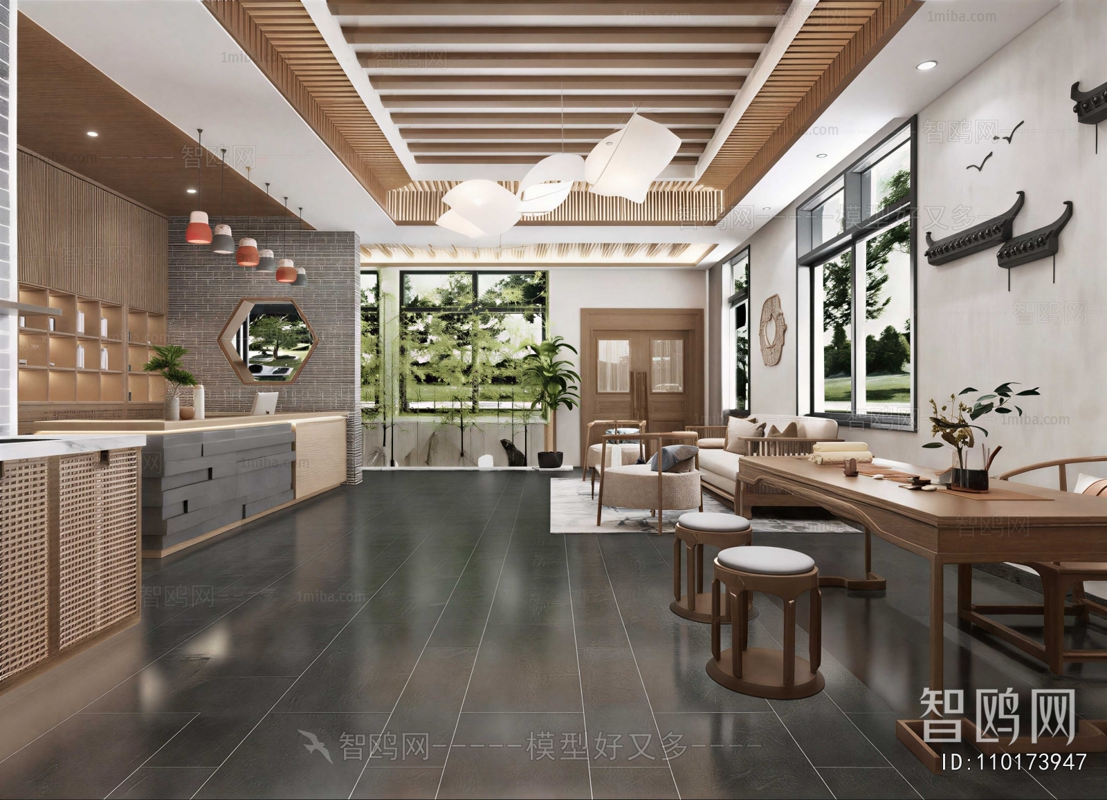 New Chinese Style Lobby Hall