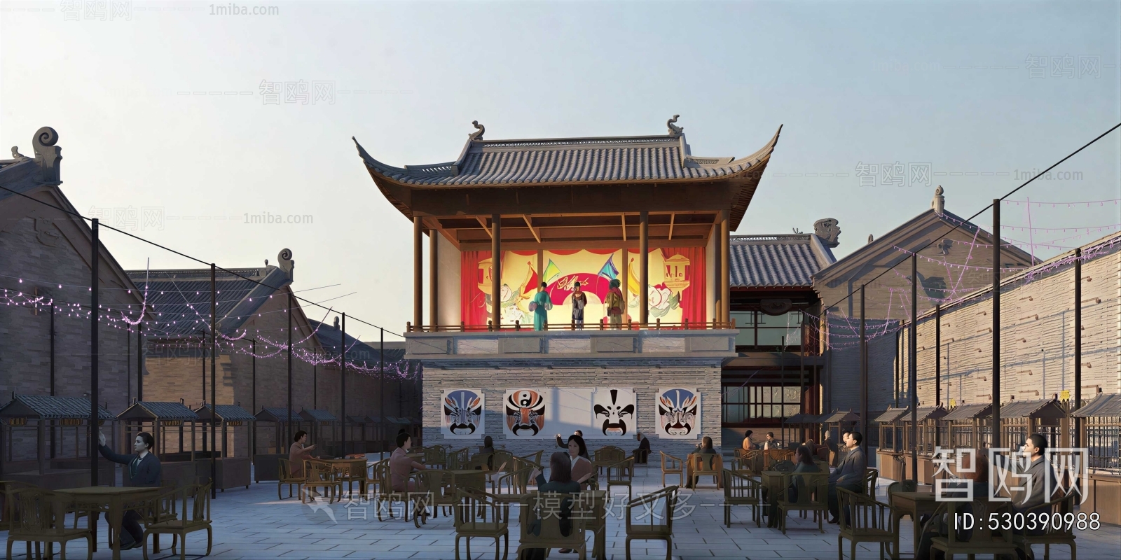 Chinese Style Ancient Architectural Buildings