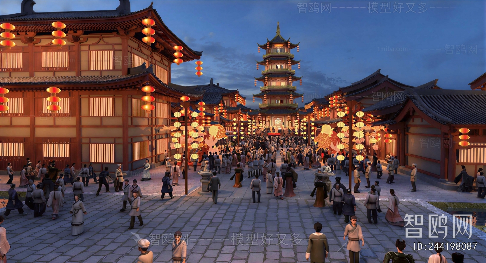 New Chinese Style Commercial Street