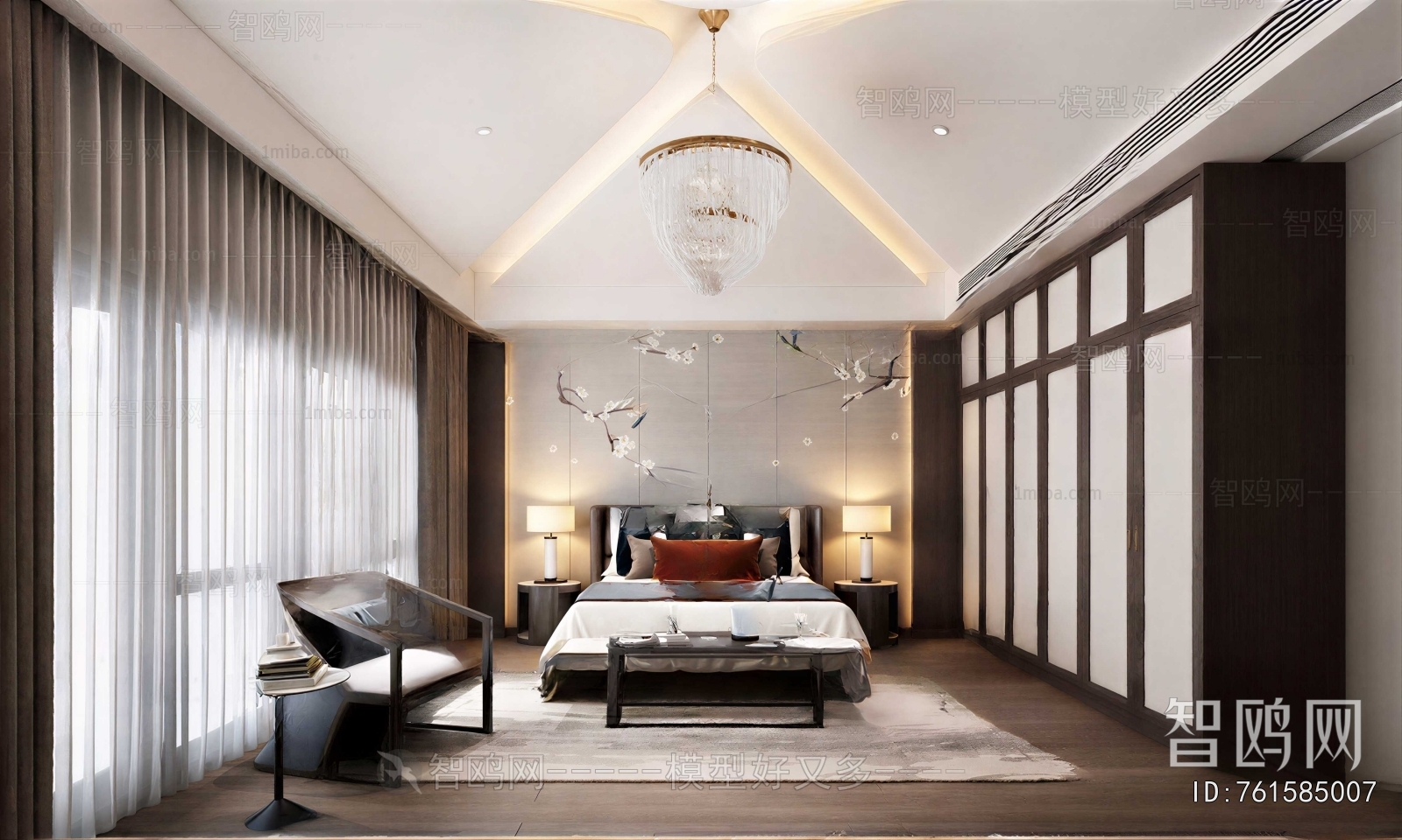 New Chinese Style Bedroom