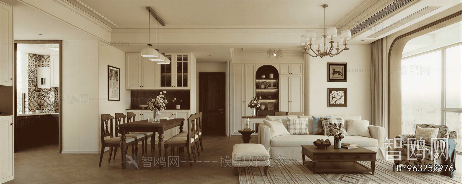 American Style A Living Room