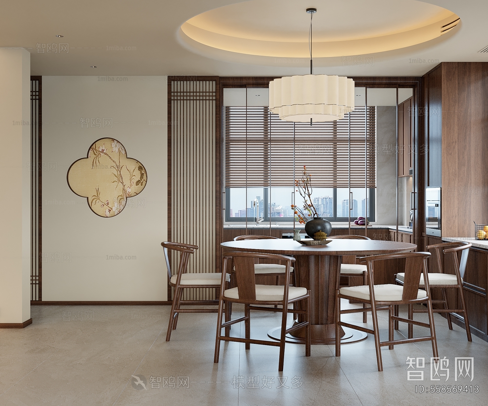 New Chinese Style A Living Room
