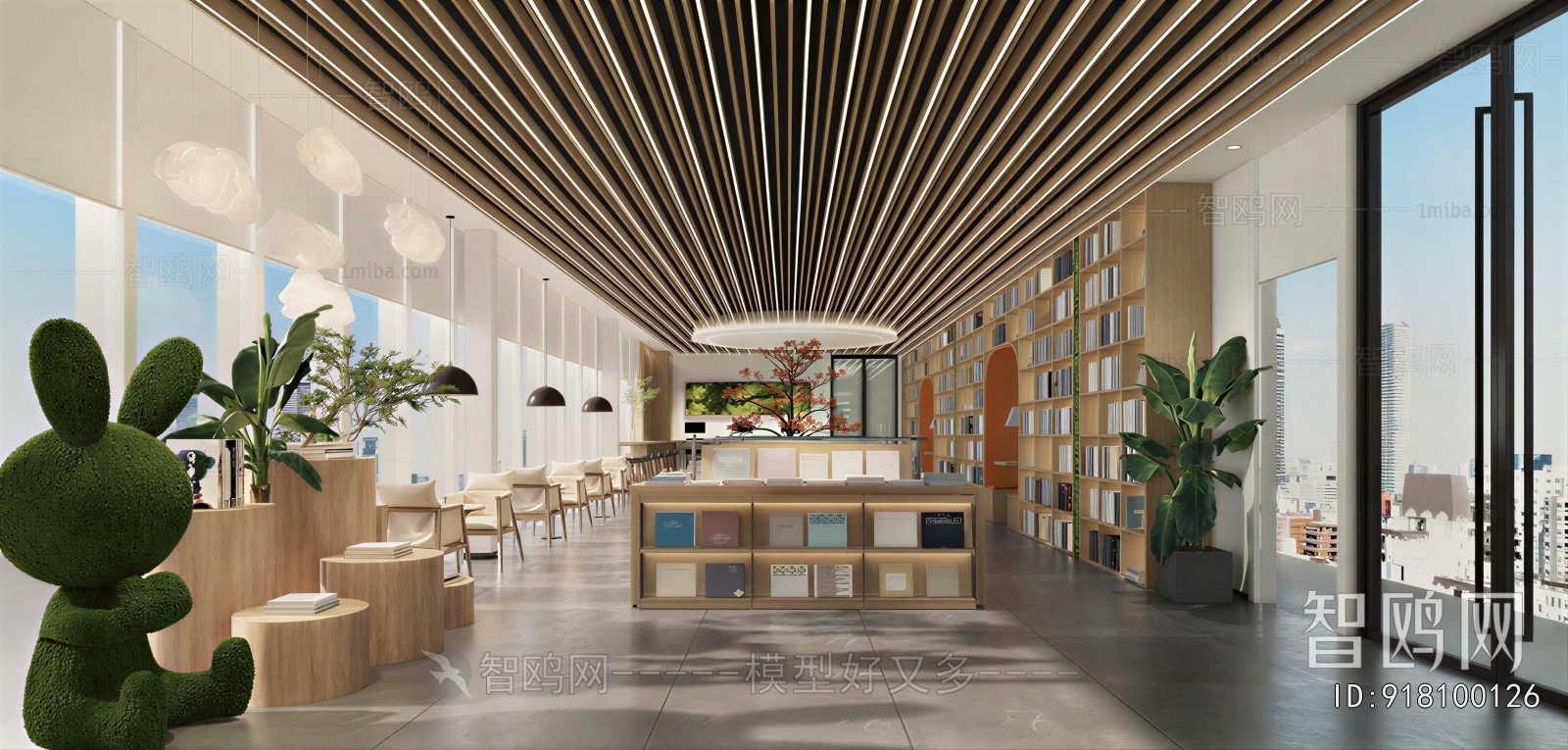 Modern Bookstore Book Bar