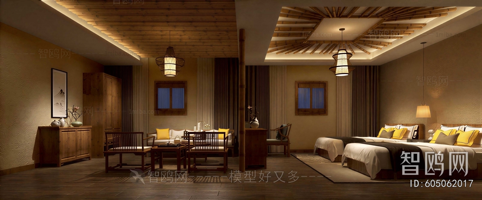 New Chinese Style Guest Room