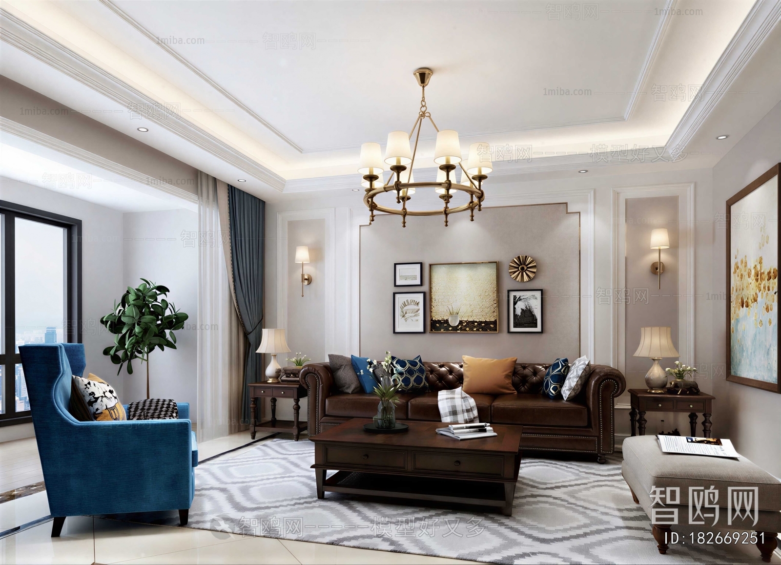 American Style A Living Room