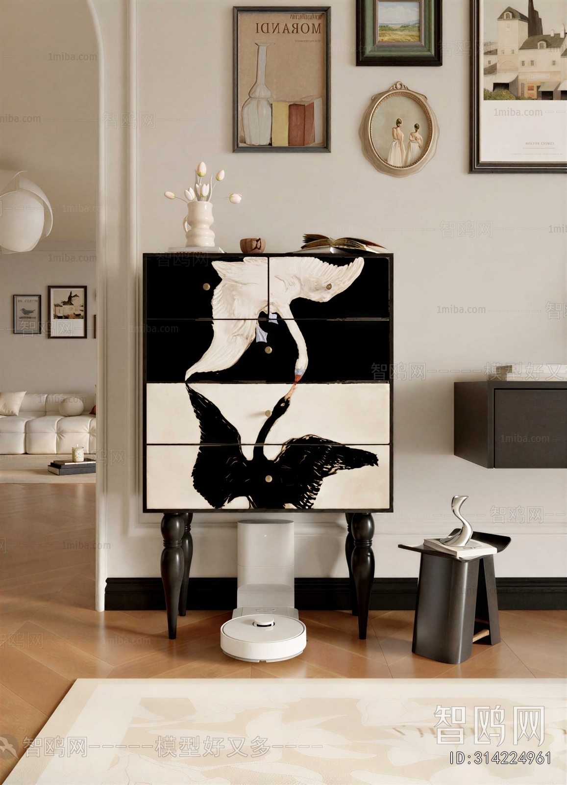 French Style Decorative Cabinet