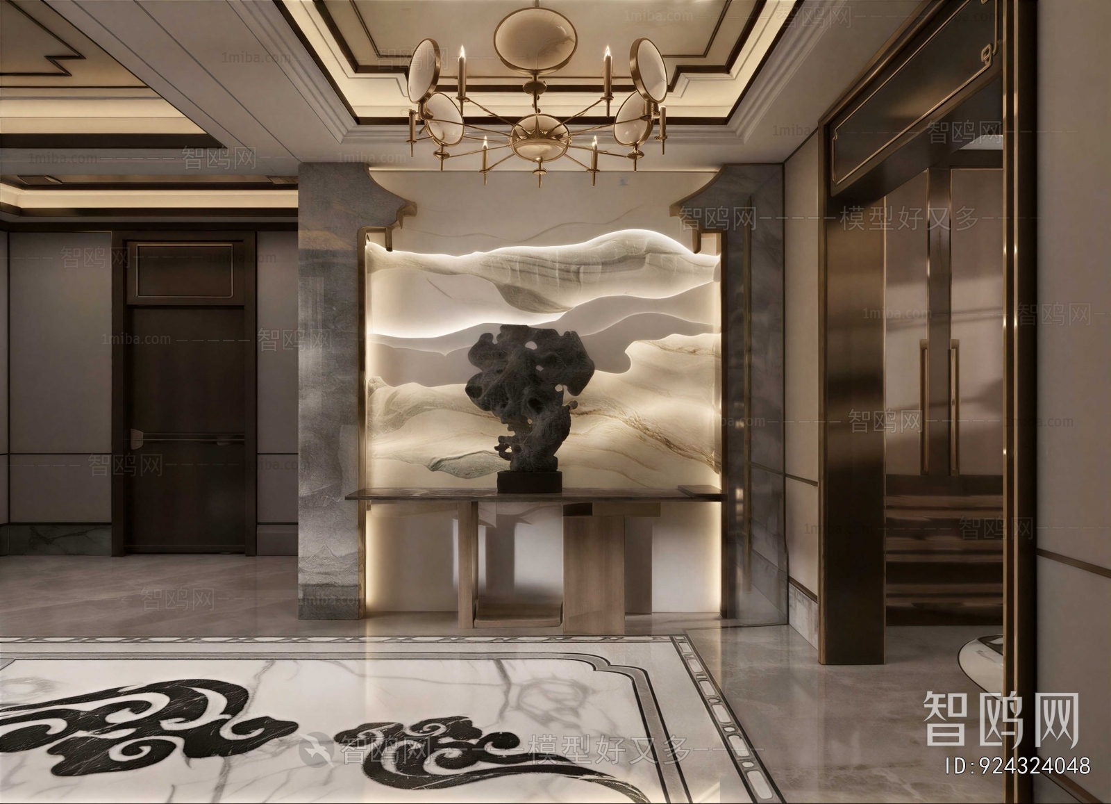 New Chinese Style Hallway
