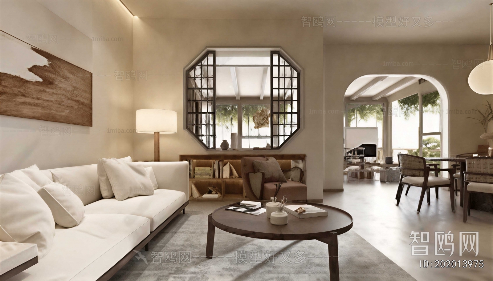 Wabi-sabi Style A Living Room