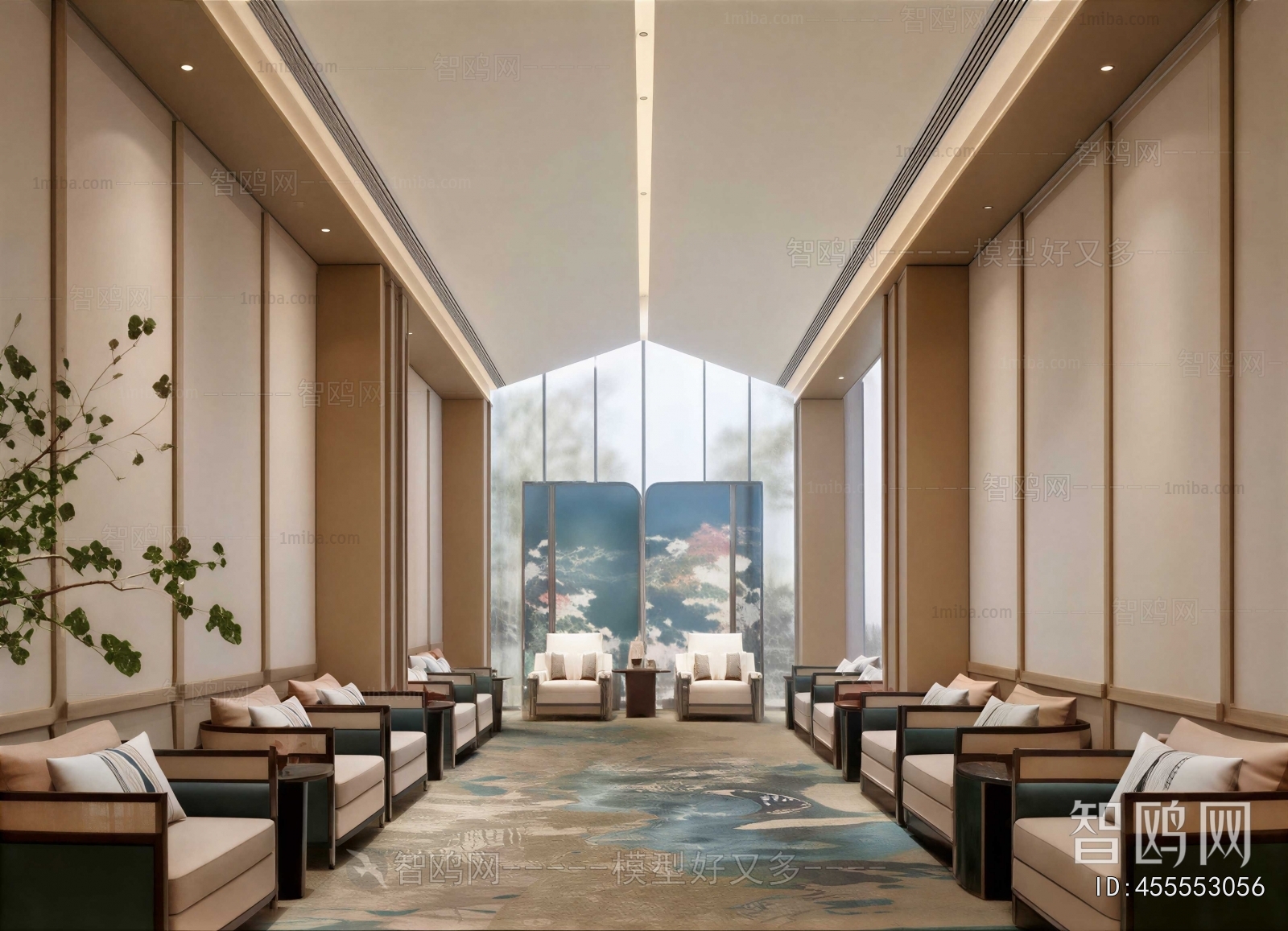 New Chinese Style Reception Room