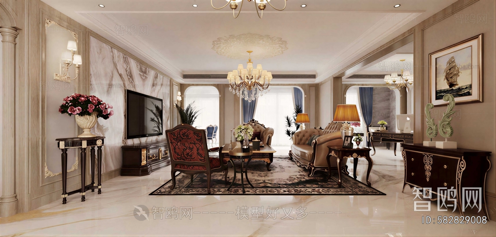 American Style A Living Room