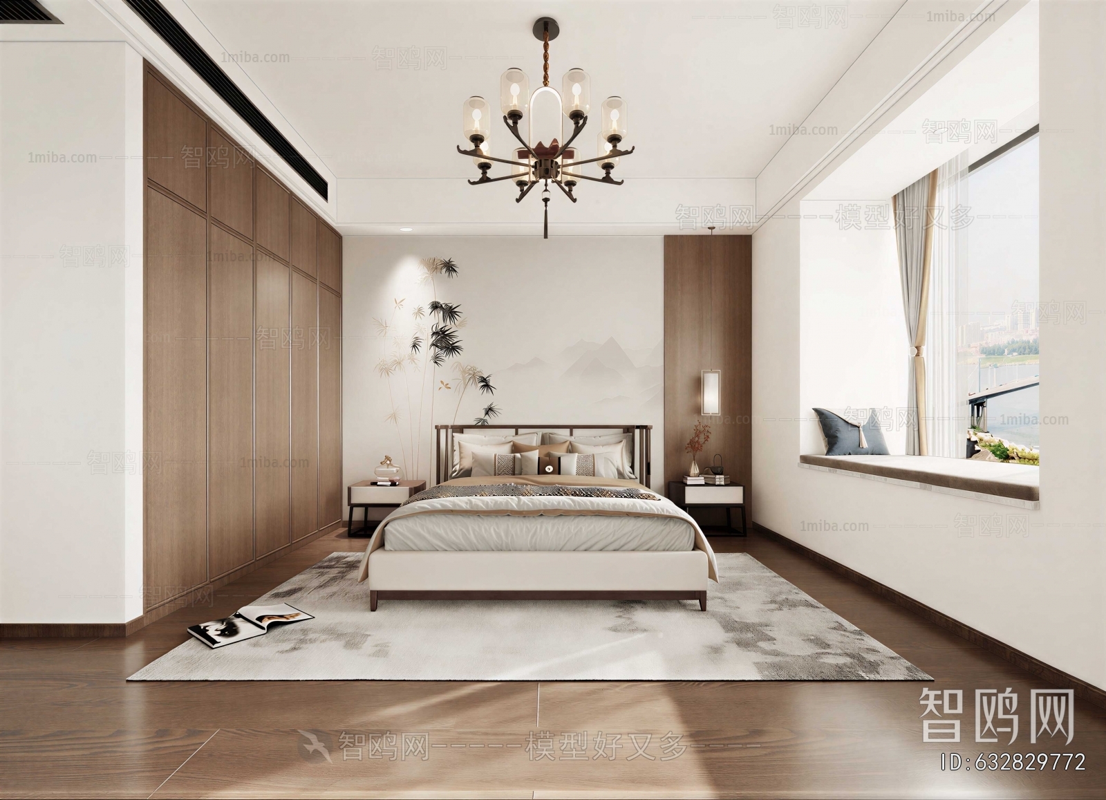 New Chinese Style Bedroom