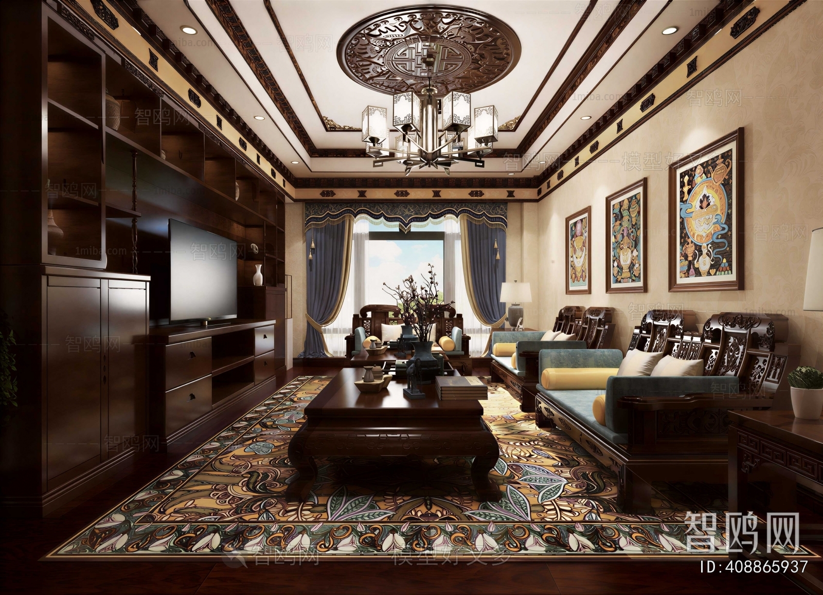 Chinese Style A Living Room