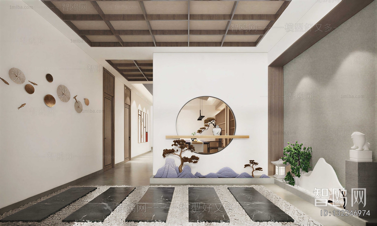 New Chinese Style Hallway
