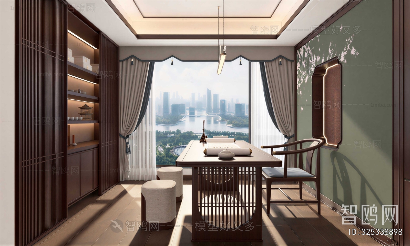 New Chinese Style Study Space