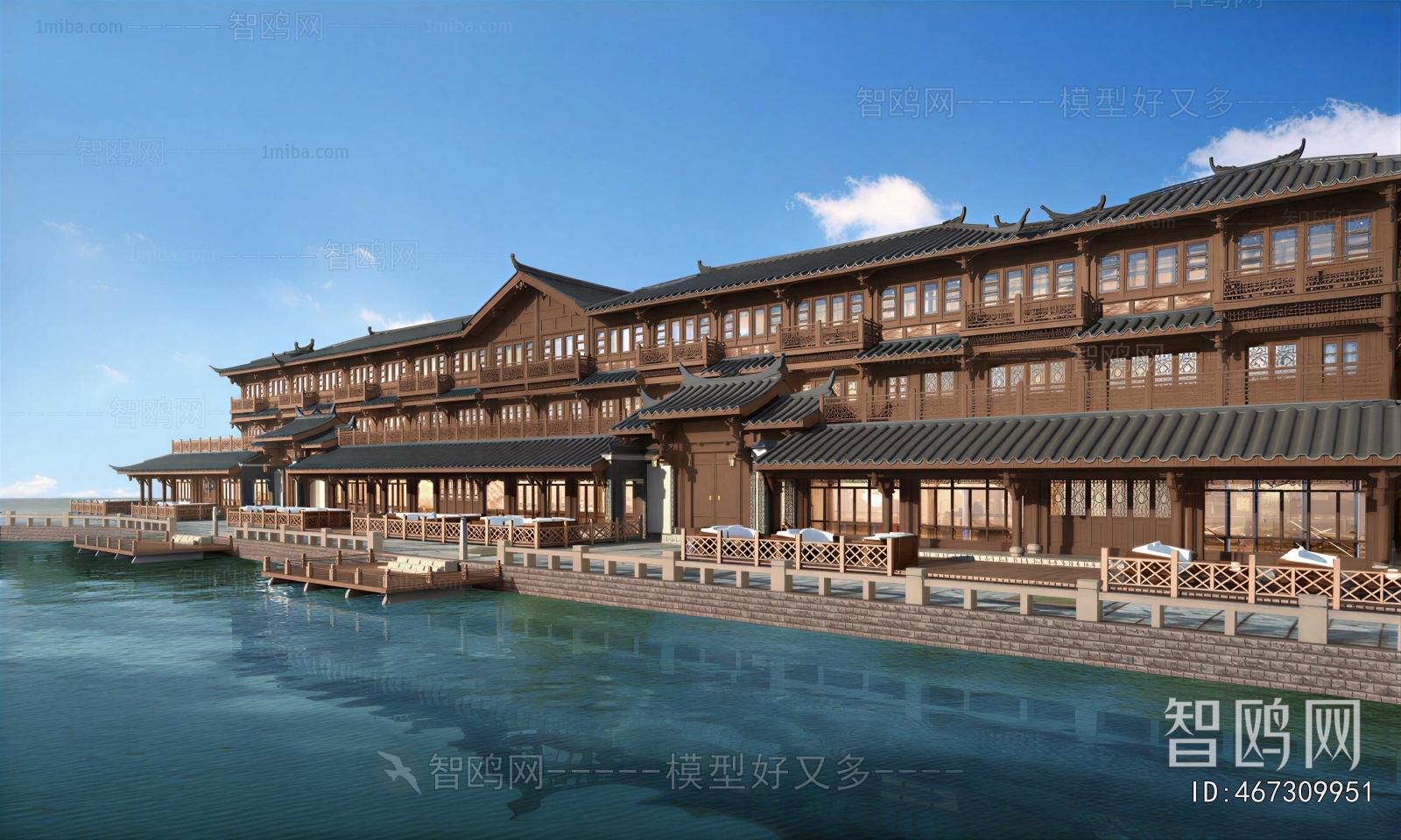 Chinese Style Ancient Architectural Buildings