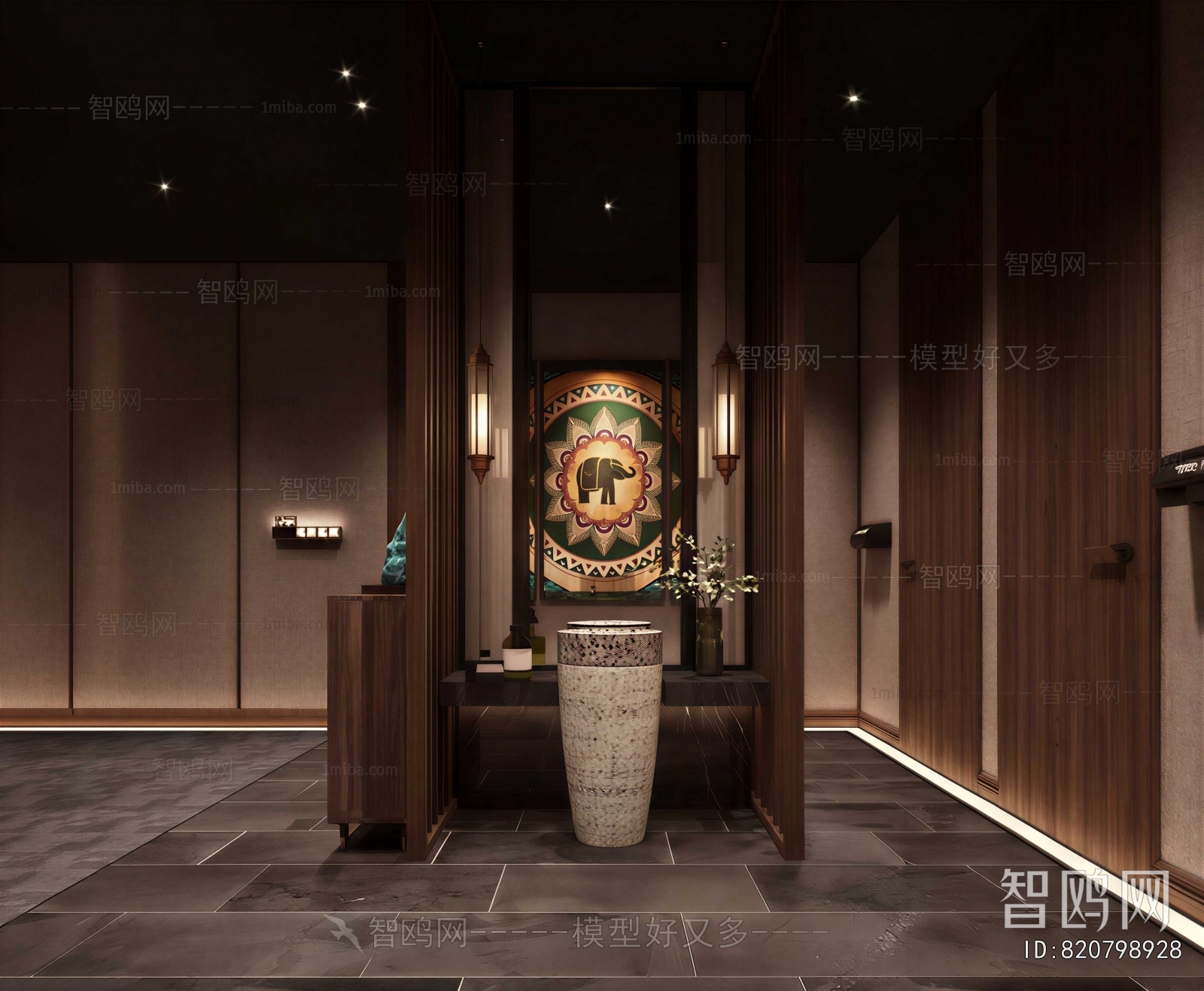New Chinese Style Hallway
