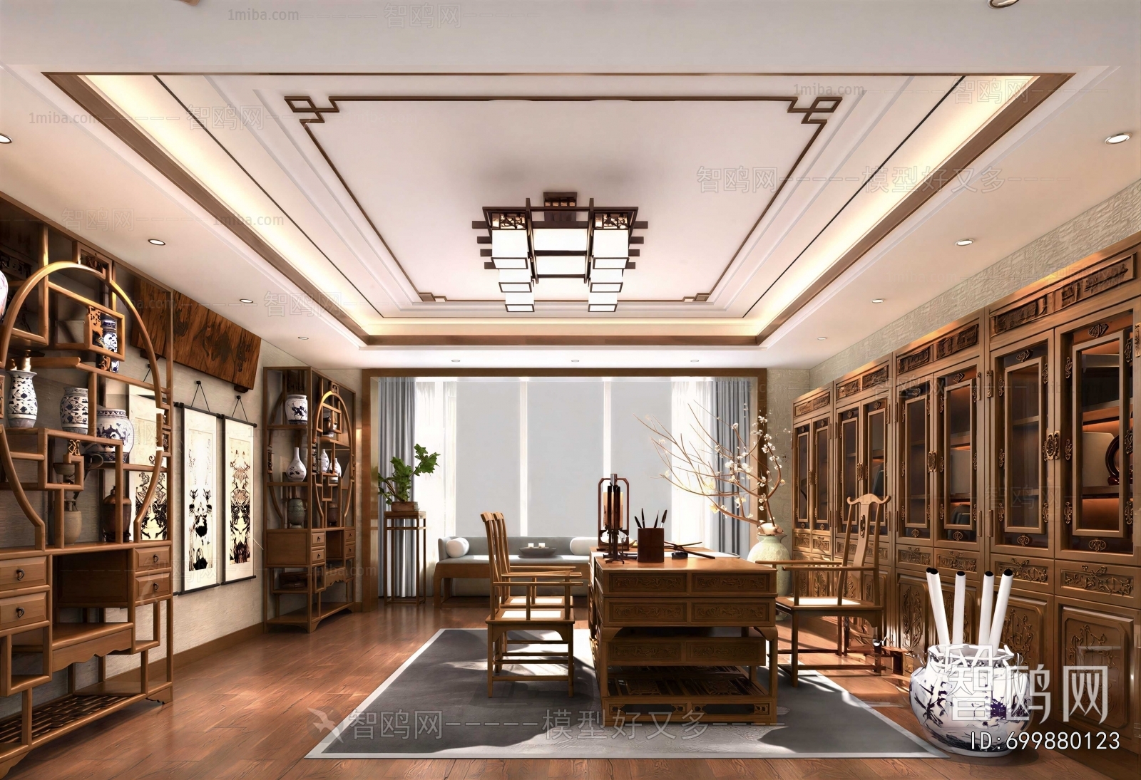 Chinese Style Study Space