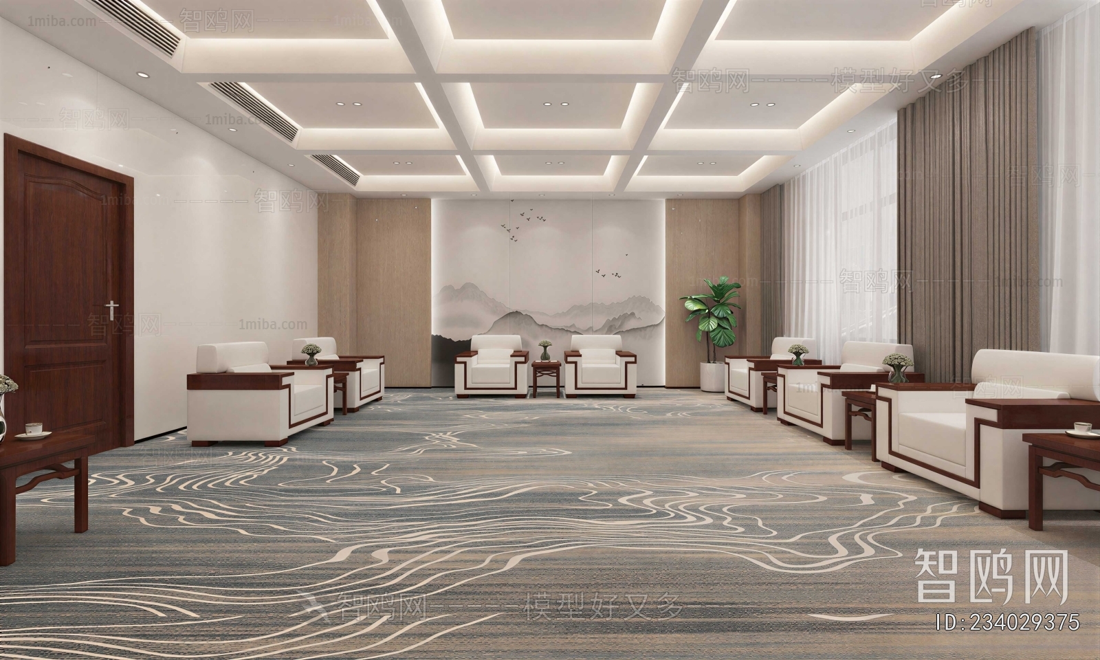 New Chinese Style Reception Room
