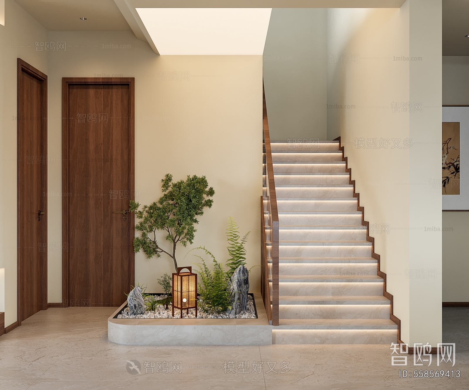 New Chinese Style A Living Room