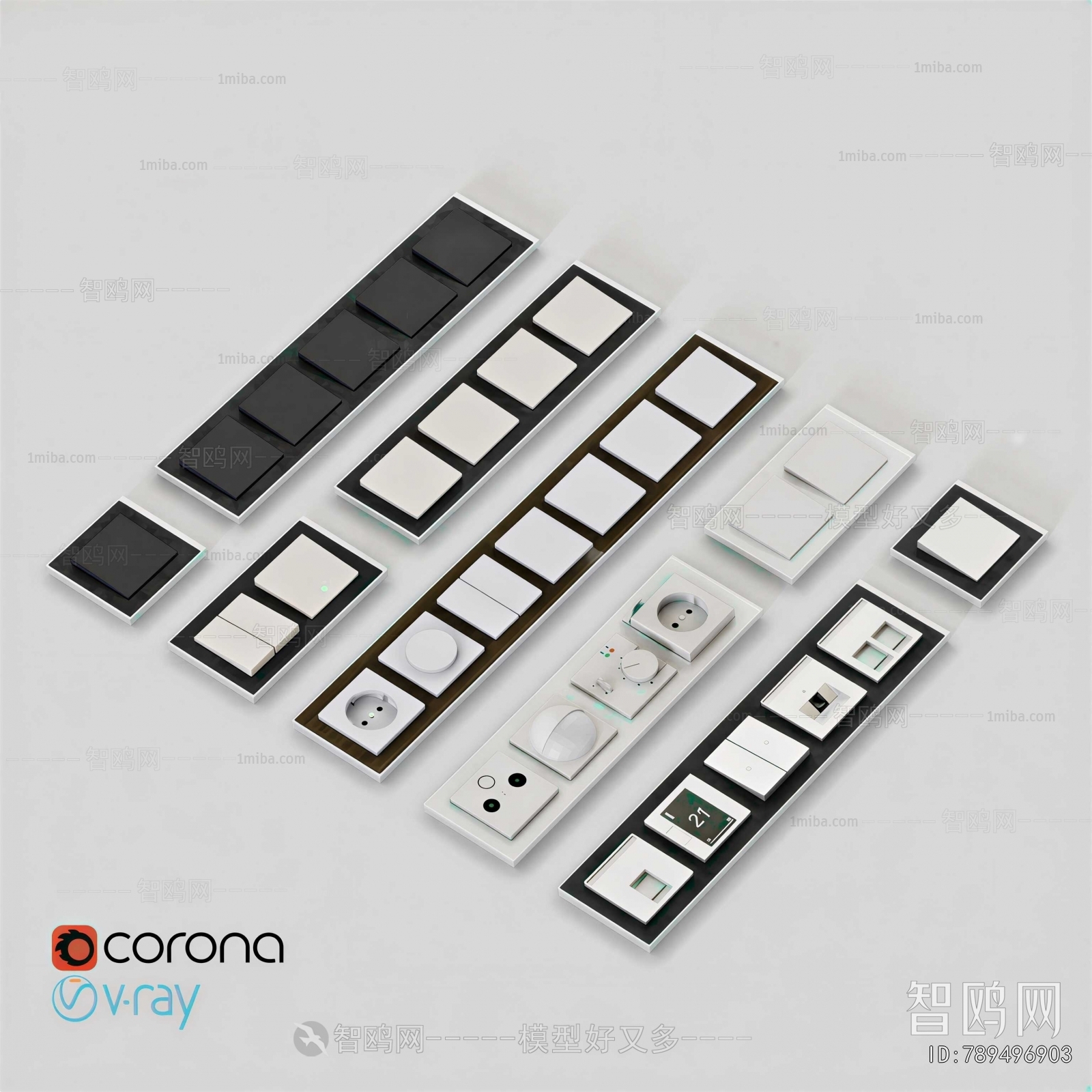 Modern Switch Socket Panel