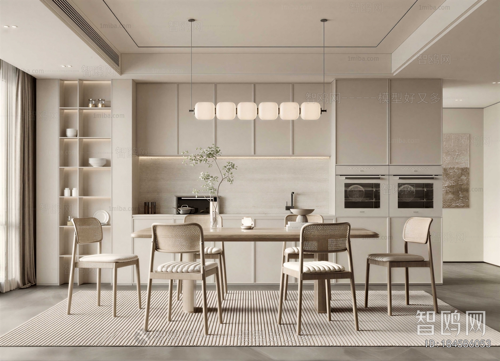 Wabi-sabi Style Dining Room