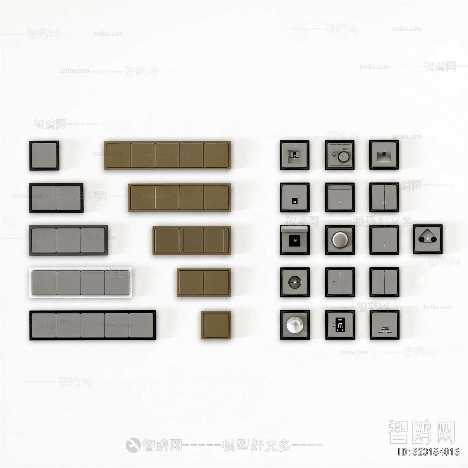 Modern Switch Socket Panel