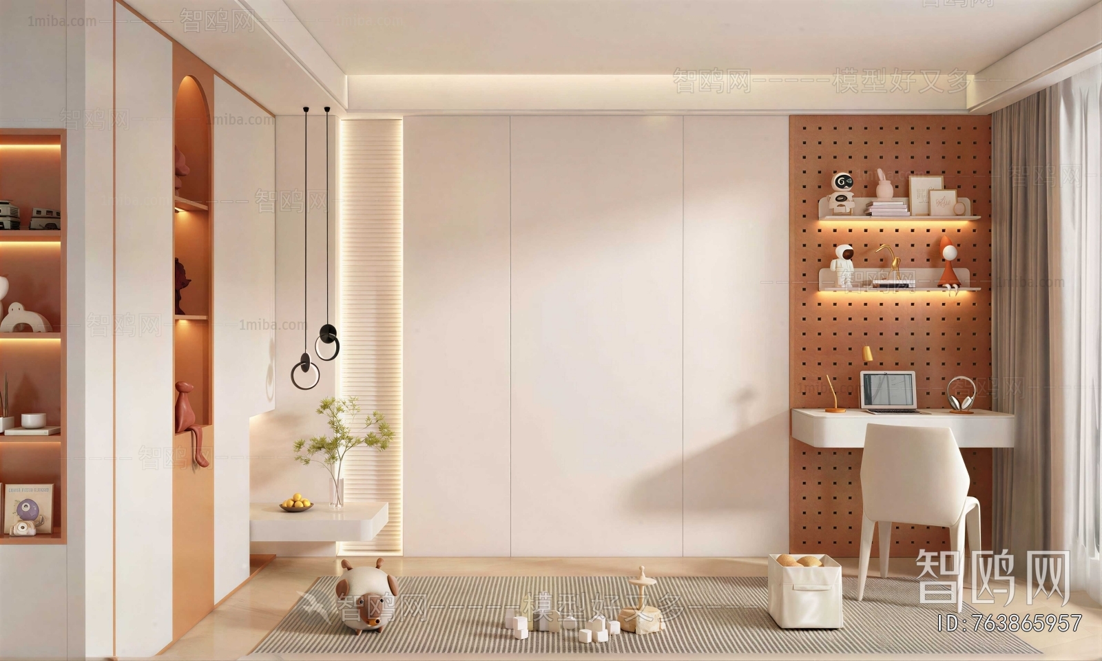 Modern Children's Room Activity Room