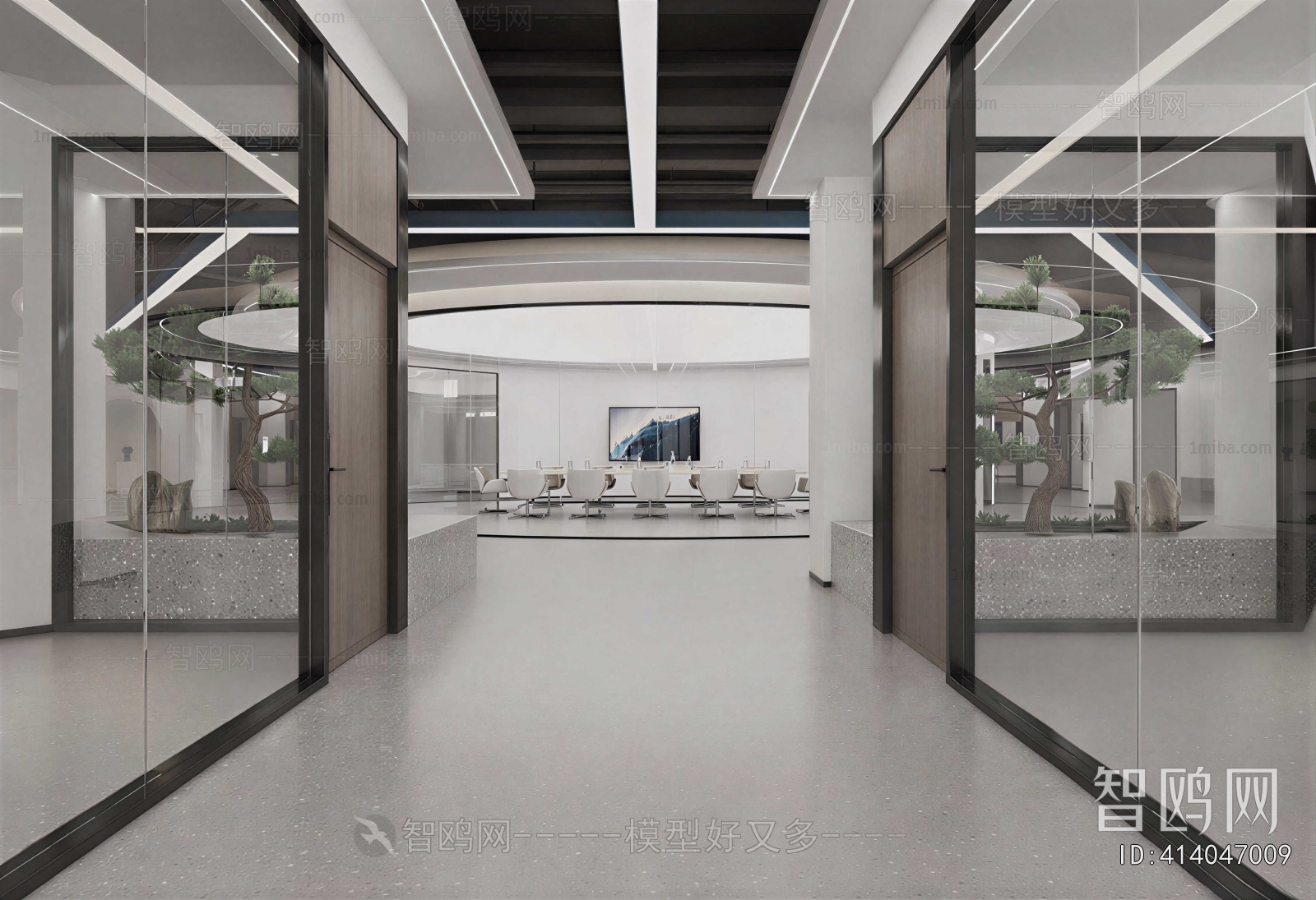 Modern Office Aisle